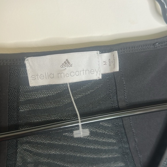 ADIDAS by Stella McCartney - Black Tiger Stripe Mesh Jersey Size M EUC - Picture 3 of 4